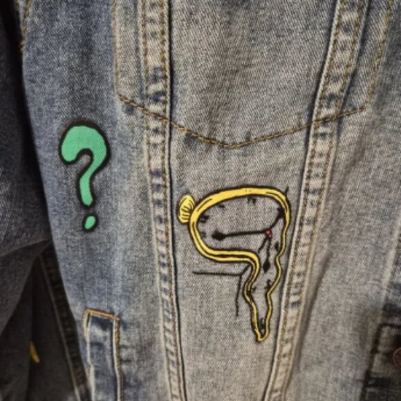 Brooklyn Cloth No Cap Retro 90s Graphics Denim Jeans Jacket Men's Sz M - Picture 4 of 10